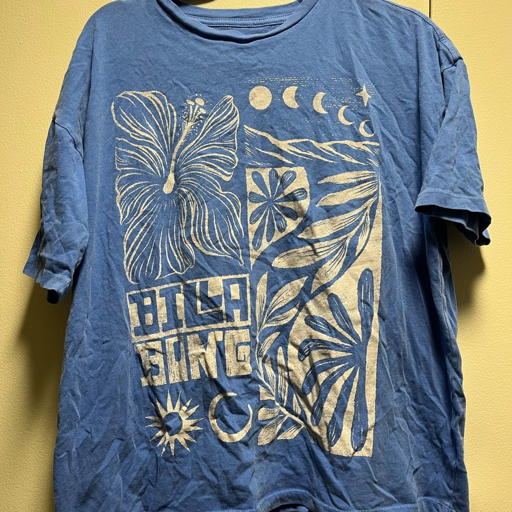 Billabong Oversized Blue Graphic Tee